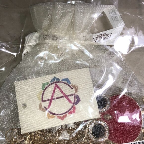 Amrita Red & Gold Owl Necklace - Picture 5 of 5